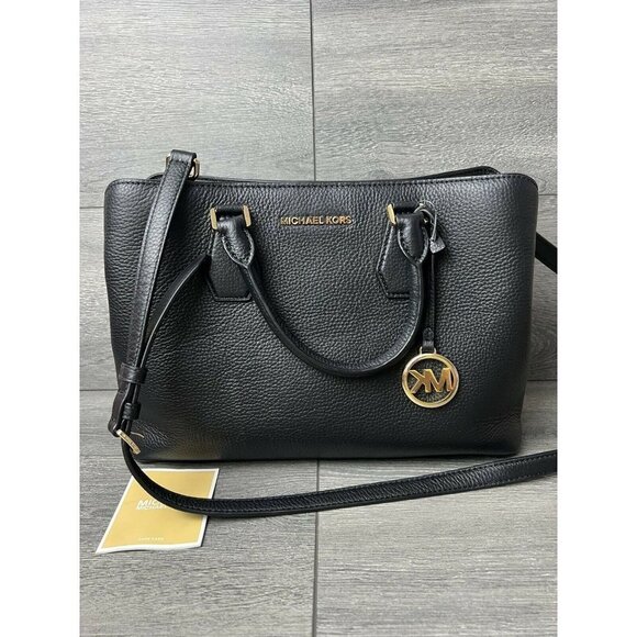 Michael Kors camille large black satchel Women Crossbody Bag